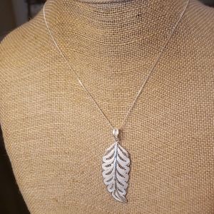 Sterling silver necklace and charm